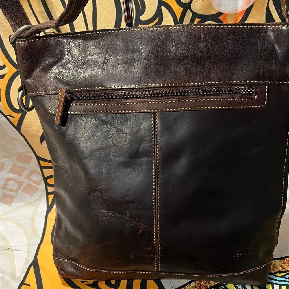 Jack Georges Dark Brown Men's Messenger Bag